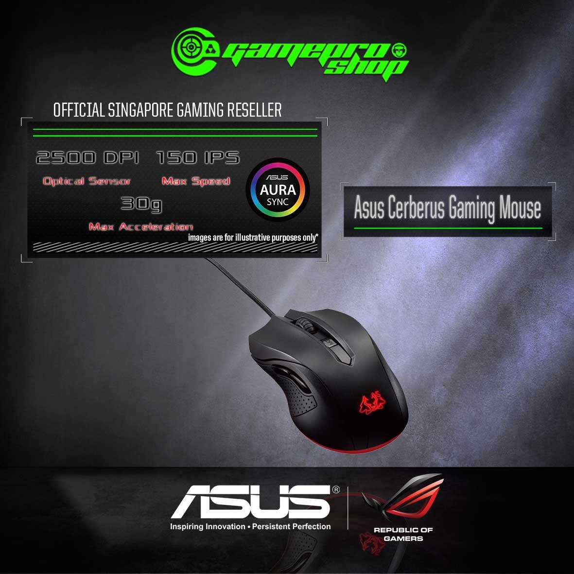 Asus Cerberus Gaming Mouse 90yh00q1 Baua00 2y Lazada Singapore
