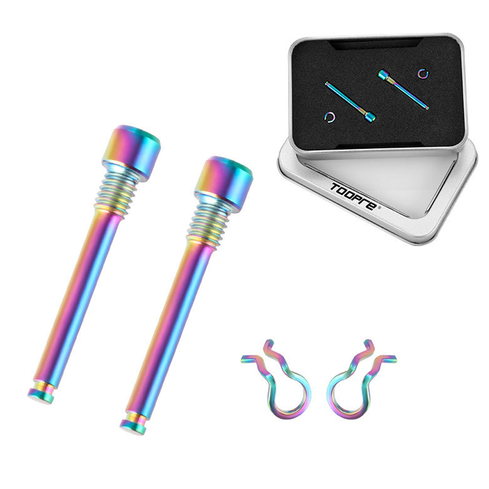 Bicycle Hydraulic Disc Brake Pad Bolts Ti-Alloy Fixing Pin Inserts Caliper Screws Retainer Pin Circlip Bike Accessories
