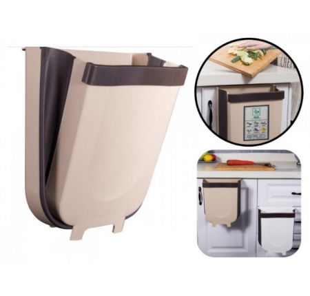 Thùng Rác Gấp Gọn Thông Minh Treo Cạnh Tủ 2 Size Tiện Lợi Full Box