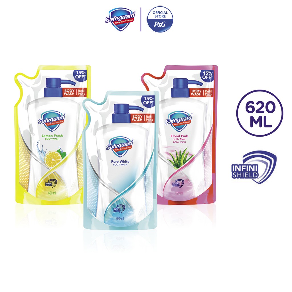 Sữa Tắm Diệt Khuẩn SAFEGUARD Túi 620ml