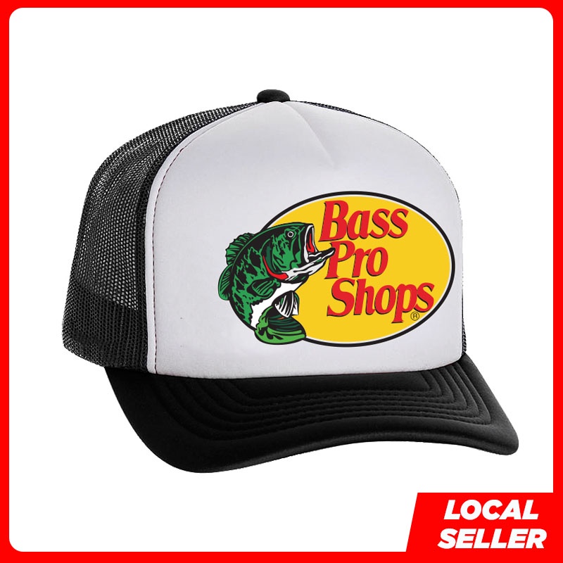 Bass Pro Shop Topi Mancing Pancing Ikan Fishing Snapback Trucker