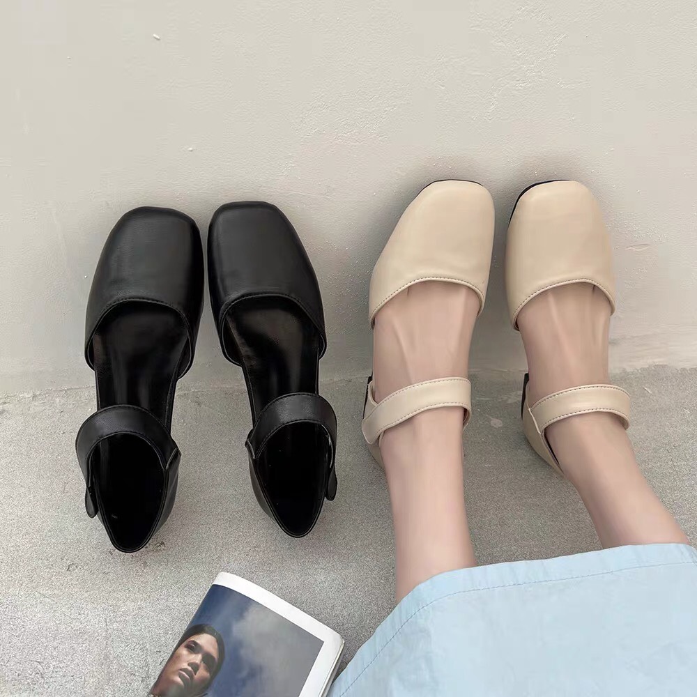 Giày Bệt Sandal Nữ Quai Dán Mẫu Mới Hot hit E5