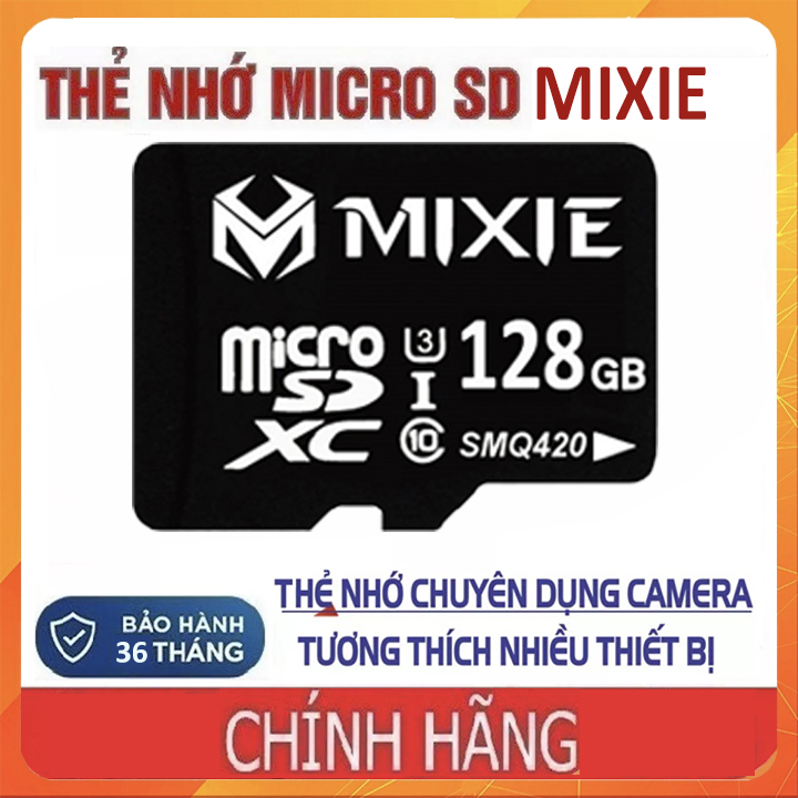 Xả hàng thẻ nhớ chính hãng mixie 128gb 64gb 32gb chuyên dùng cho camera và - ảnh sản phẩm 3