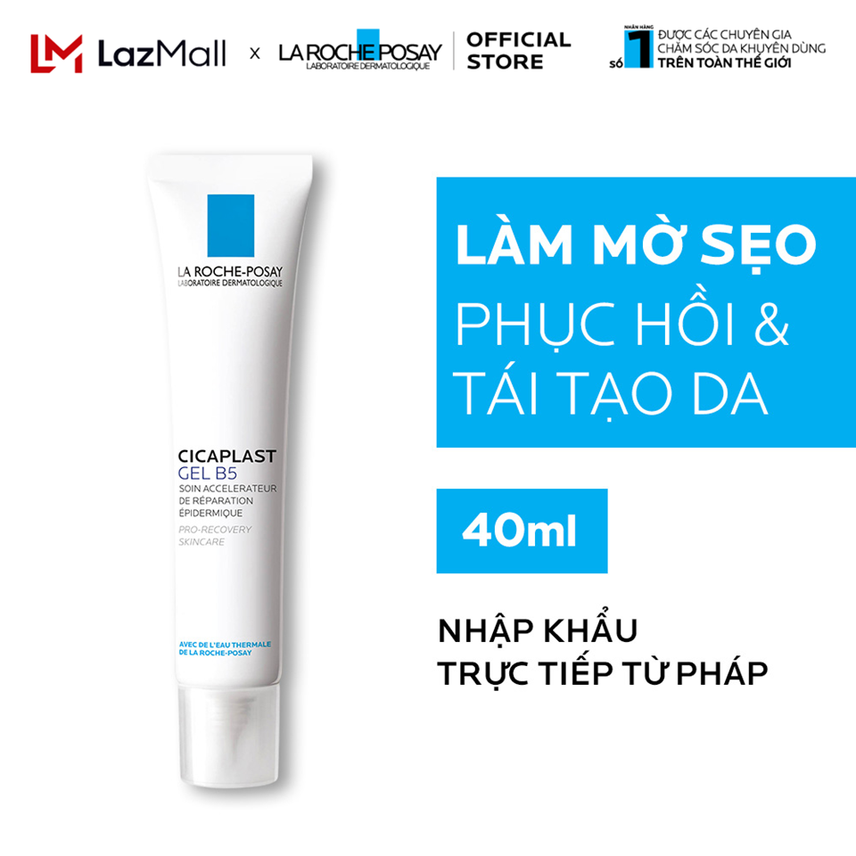 Kem dưỡng dạng gel giúp làm mờ sẹo, hỗ trợ phục hồi & tái tạo da La Roche-Posay Cicaplast Gel B5 40ml