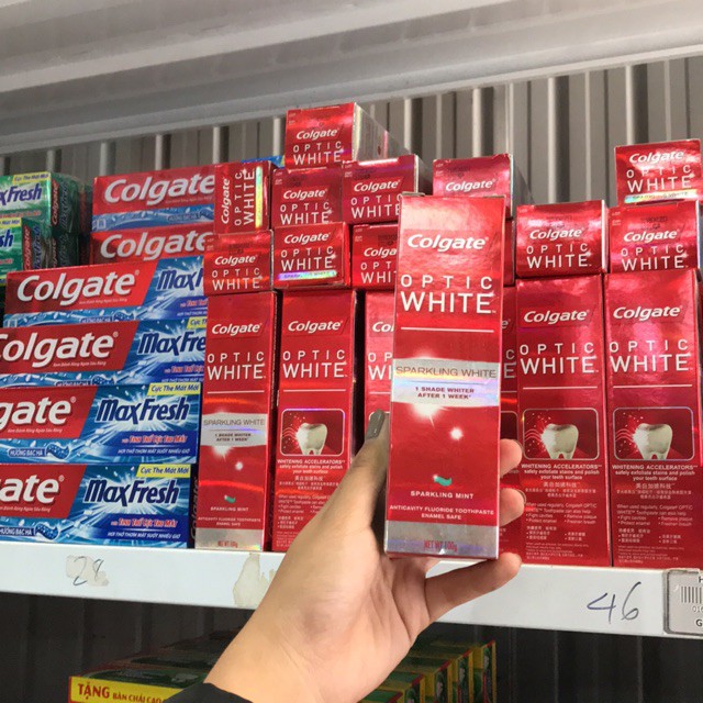 KEM ĐÁNH RĂNG COLGATE OPTIC WHITE 100g