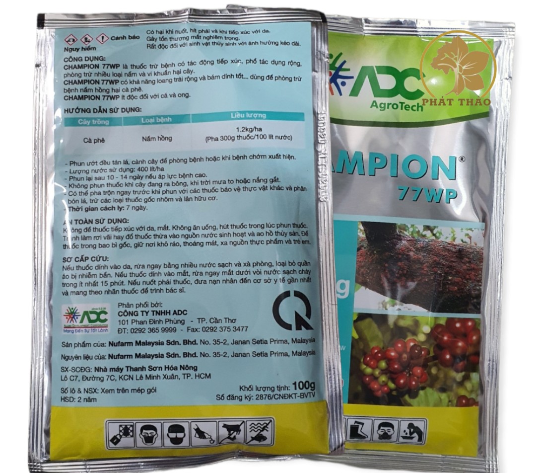Thuốc Trừ Bệnh CHAMPION 77WP (100g)