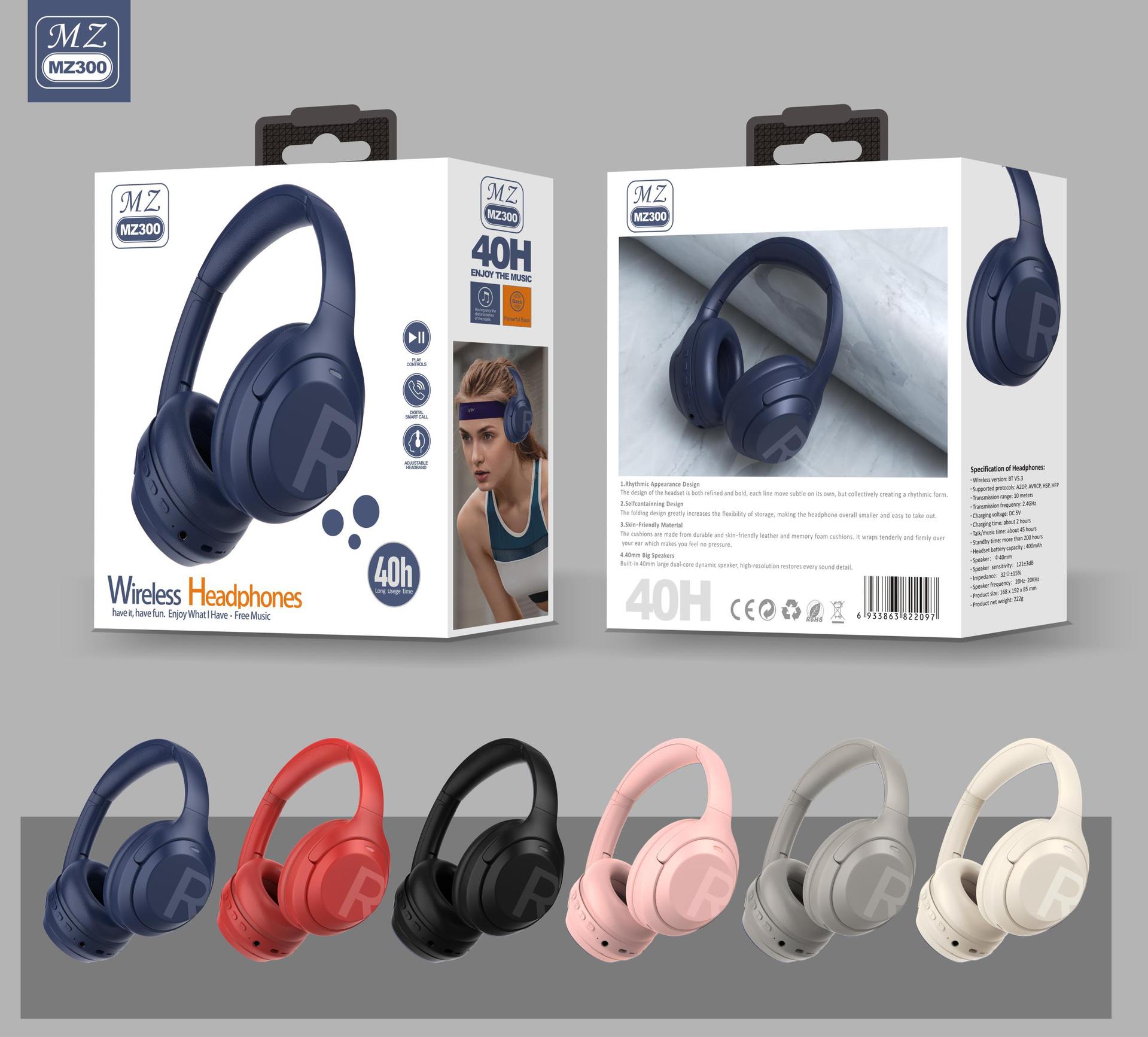 Wireless Bluetooth Bluetooth Headphones For Big Ears On Ear