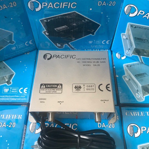 Bộ khuếch đại tín hiệu truyền hình cáp Pacific DA20