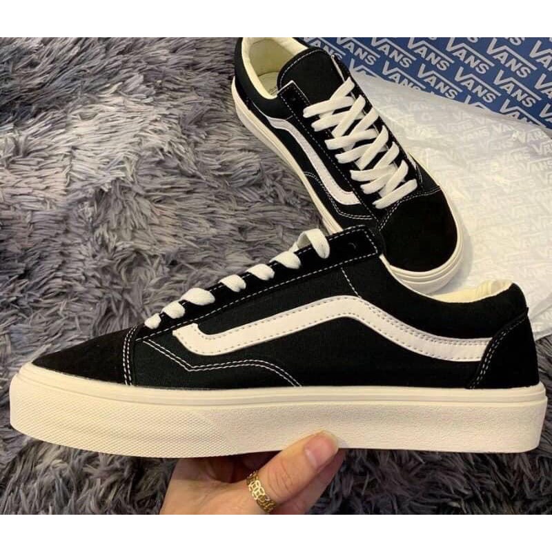 GIÀY  OLD SKOOL MÀU ĐEN Giày neaker nam nữ (size 35-43)