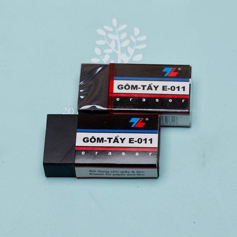 Cục gôm đen thiên long e011 tẩy mực bút chì