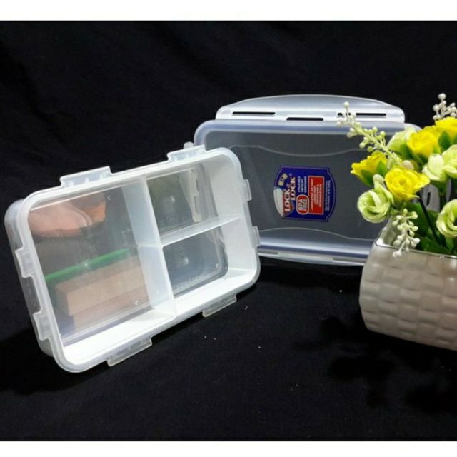 Hộp bảo quản thức ăn chia ngăn lock&lock 800ml hpl816c