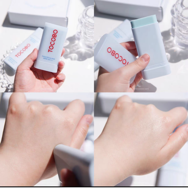 HeYang Korean Face Sunscreen Stick Light Blue Matte Sunstick For Soft Silky Skin Cotton Soft Sun Stick Watery Texture UV Protection New phone case. 