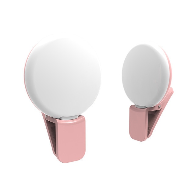 Mini Cute Selfie Light LED Flash Phone USB Rechargeable Clip Mobile Phone Fill Lamp Women's Selfie Light For All Phone