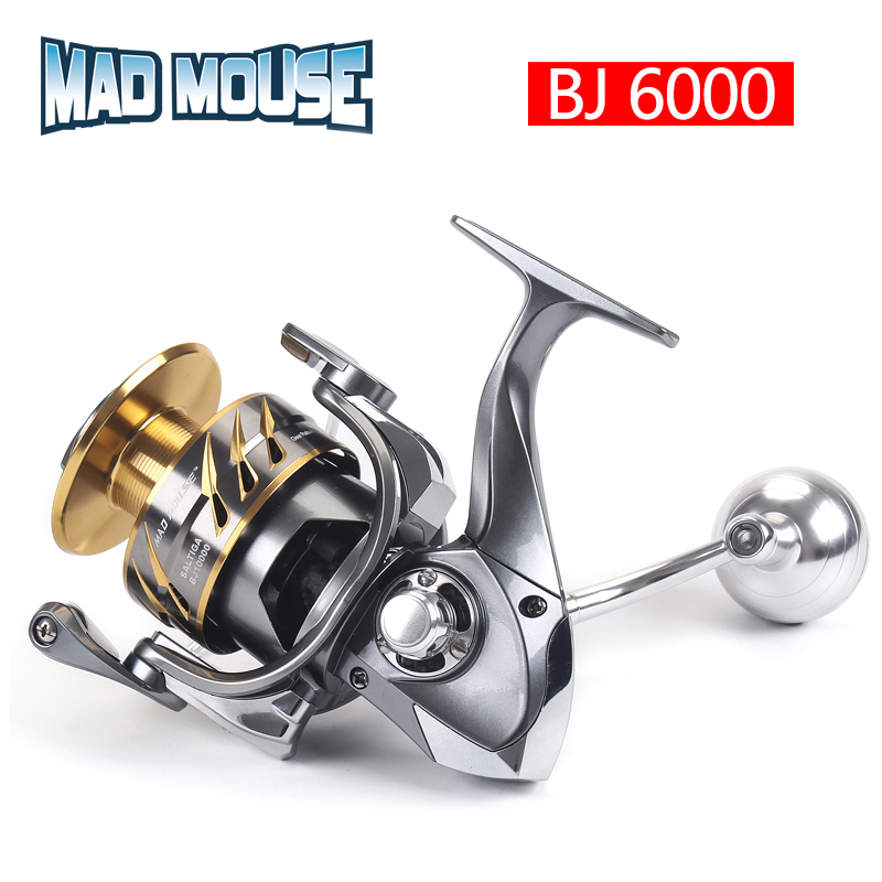 MADMOUSE SALTIGA BJ 4000 /6000/10000 Spinning Jigging Reel Japan Quality  11+1BB 35kg Drag Power Spinning Reel Boat Fishing Reels