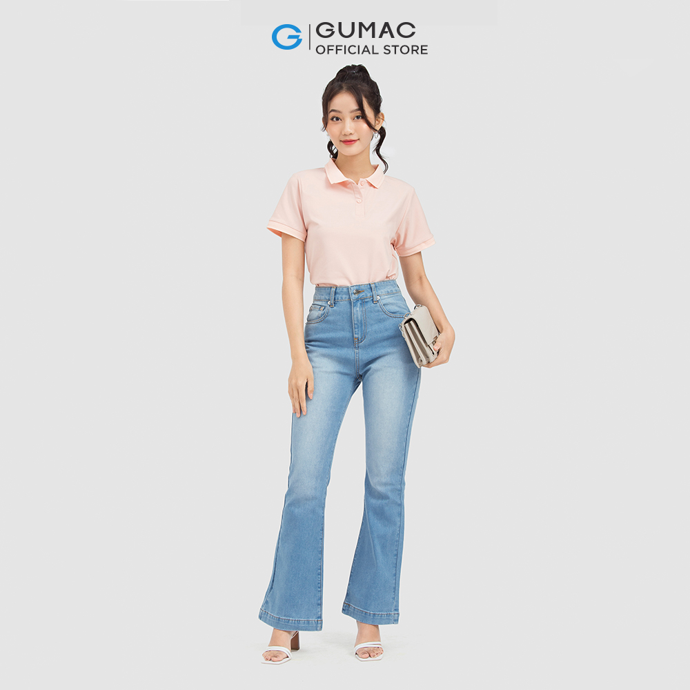 [15 - 17.5 | TẶNG QUÀ đơn từ 499K] Áo polo nữ GUMAC ATC06013 phối bo