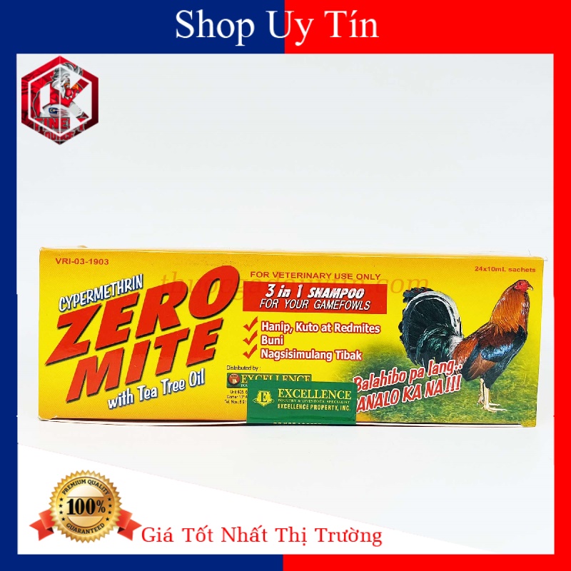 Zero Mite Hộp 5 Gói Xà Bông Tắm Gà
