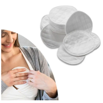 4-Pcs Breathable Postpartum Hermetic Breast Pads for Breastfeeding Monolithic Breast Pads, thin three Leyar Breast Pad