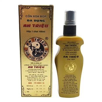 An Triệu 100ml cồn xoa bóp đa dụng
