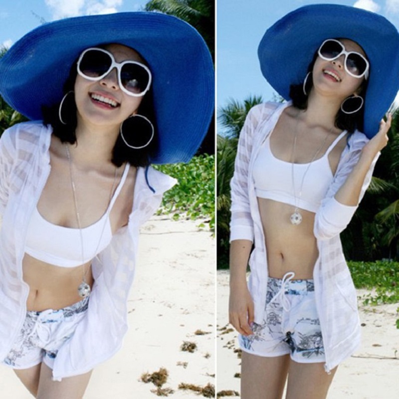 Women's Straw Hat Sun Hat Wide Brim Hat Summer Hat Floppy Beach Hat
