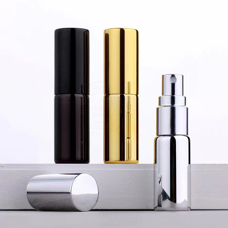 10ML Portable UV Glass Refillable Perfume Bottle With Aluminum Atomizer Spray Bottles Sample Empty Containers. 