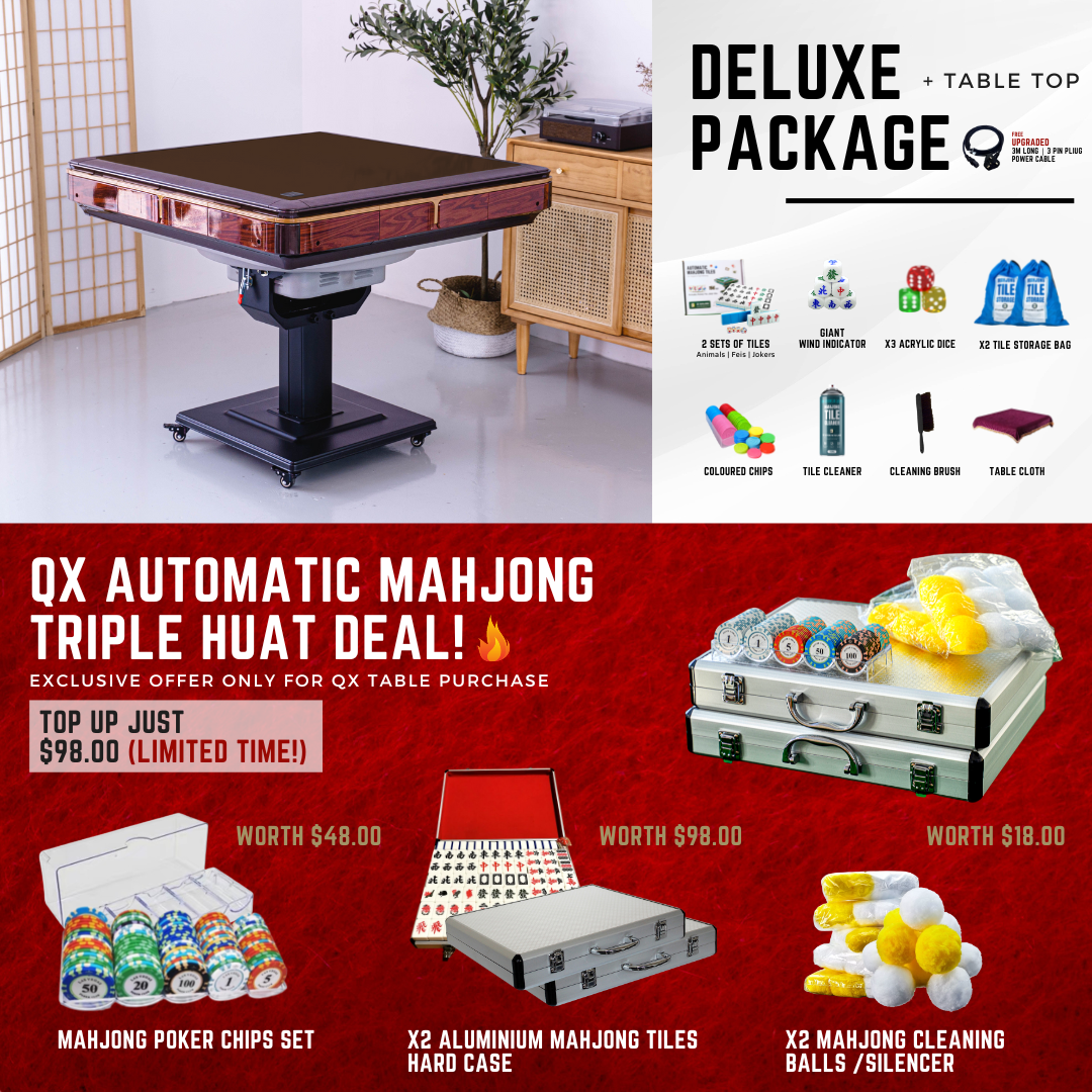 🀄(𝐒𝐆 𝐒𝐓𝐎𝐂𝐊𝐒) QX Automatic Mahjong Table / Foldable Ultra Slim ( 3rd Gen