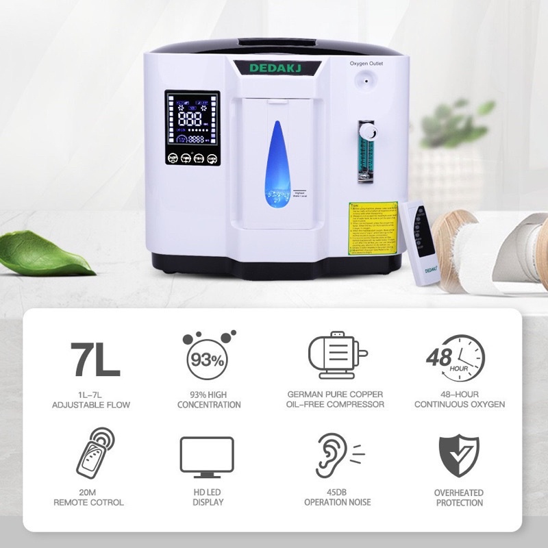 Máy Tạo Oxy DEDAKJ DE-1A 1-7 Lít