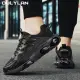 Oulylan Men Casual Sneakers Mesh Breathable Shoes Black Shoes Male Running Trainers Man Sports Shoes Lightweight Shoes. 