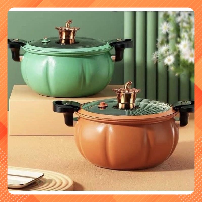 Nồi áp suất bí ngô 8 lit dùng các loại bếp