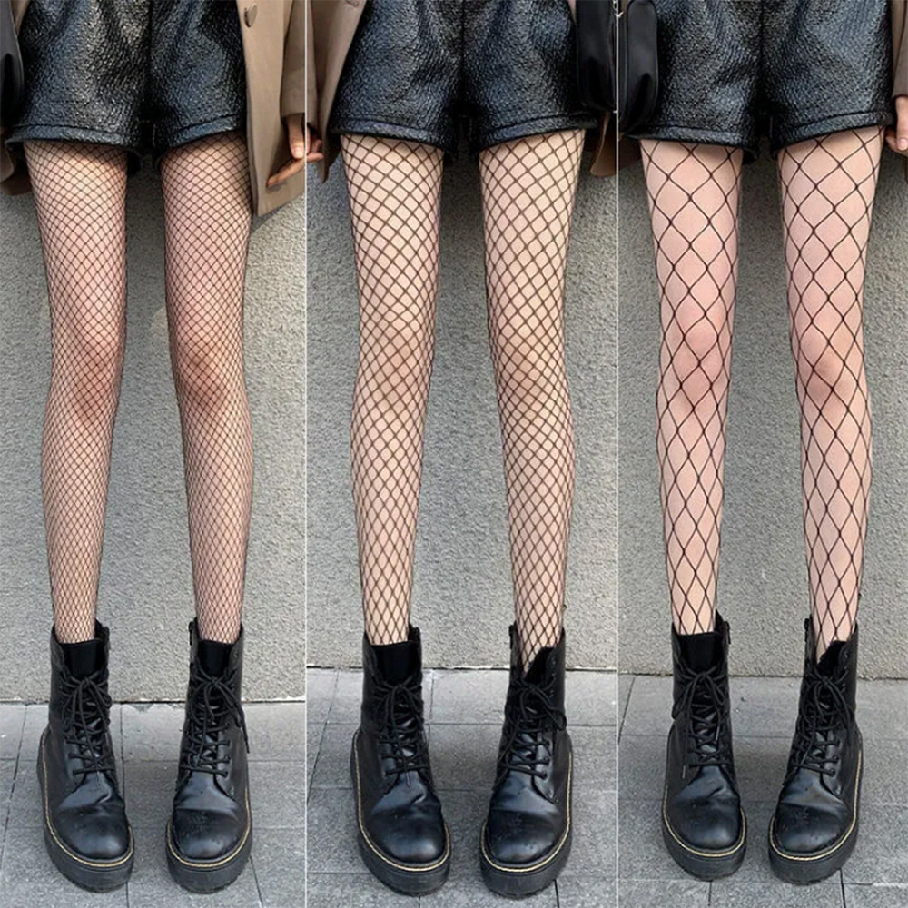 fishnet rhinestone heels