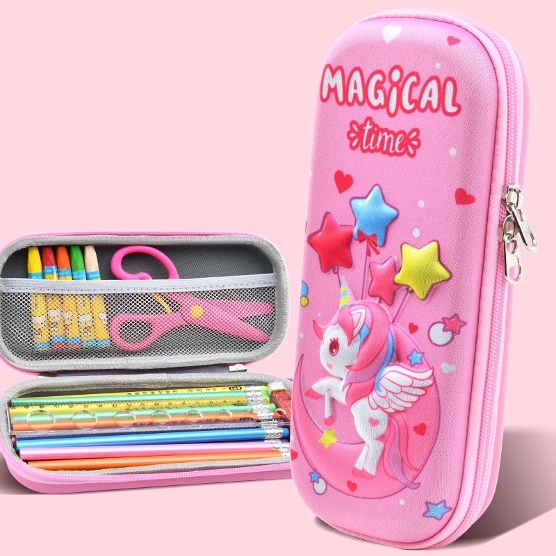 Multilayers Large Capacity Pencil Bag Aesthetic School Cases Cute