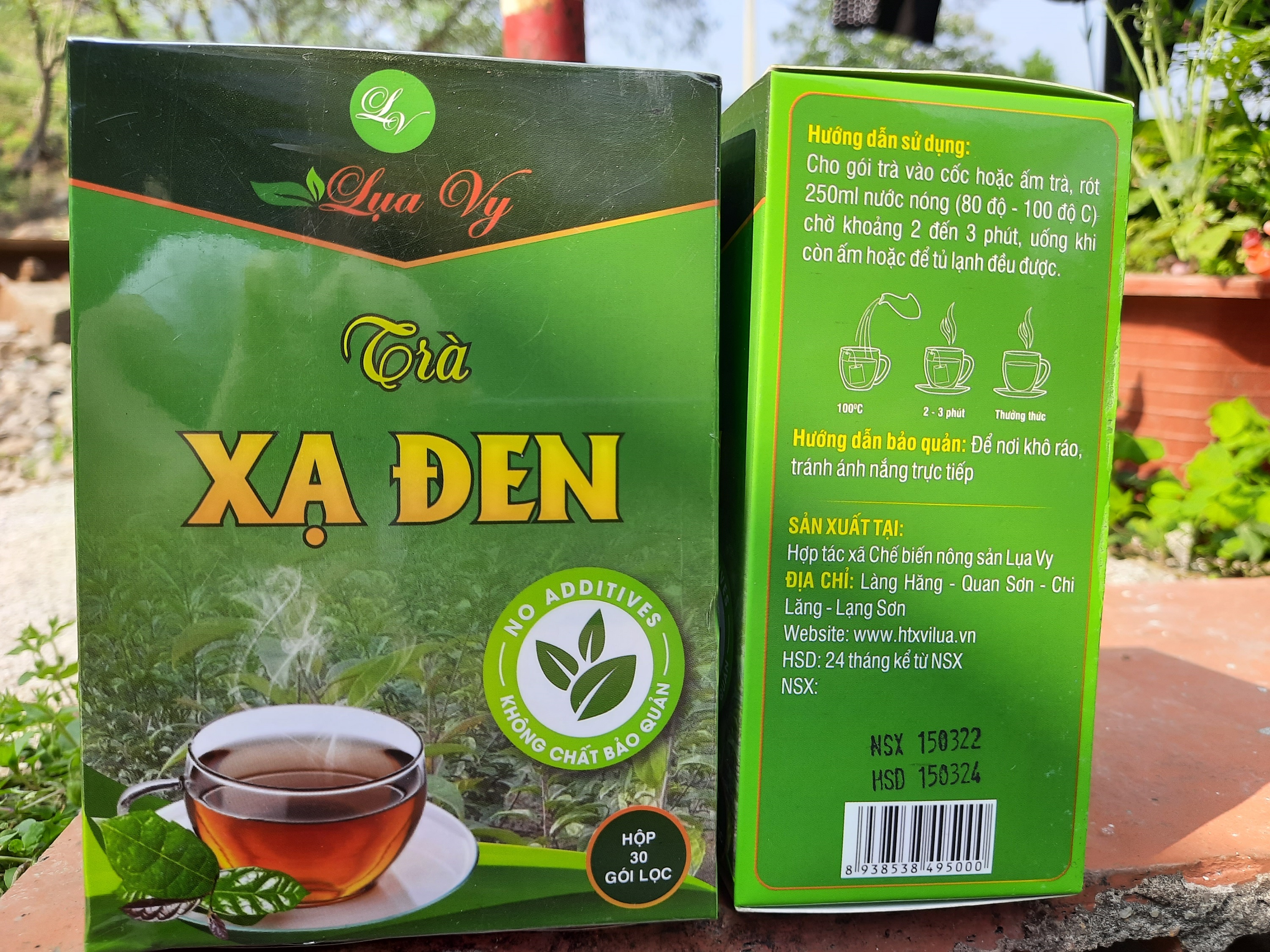 Trà Xạ Đen Lụa Vy hộp 30 túi lọc