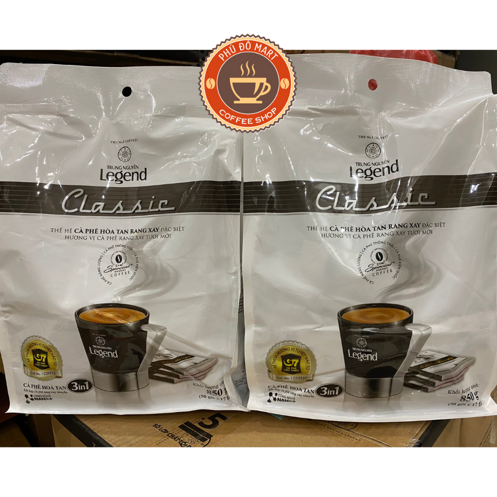 ( Freeship ) Cà Phê Sữa Trung Nguyên Legend Classic - Bịch 50 Gói