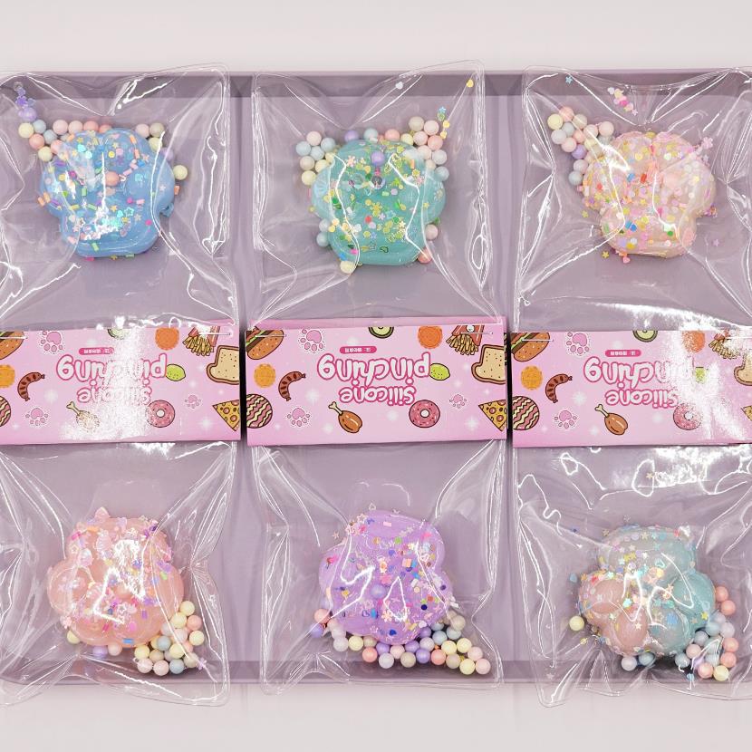 Cartoon Cat Claws Stress Relief Toys Cute Color Pinch Music Stress Relief Children's Toys Novelty Lovers Girlfriends Friends Gift