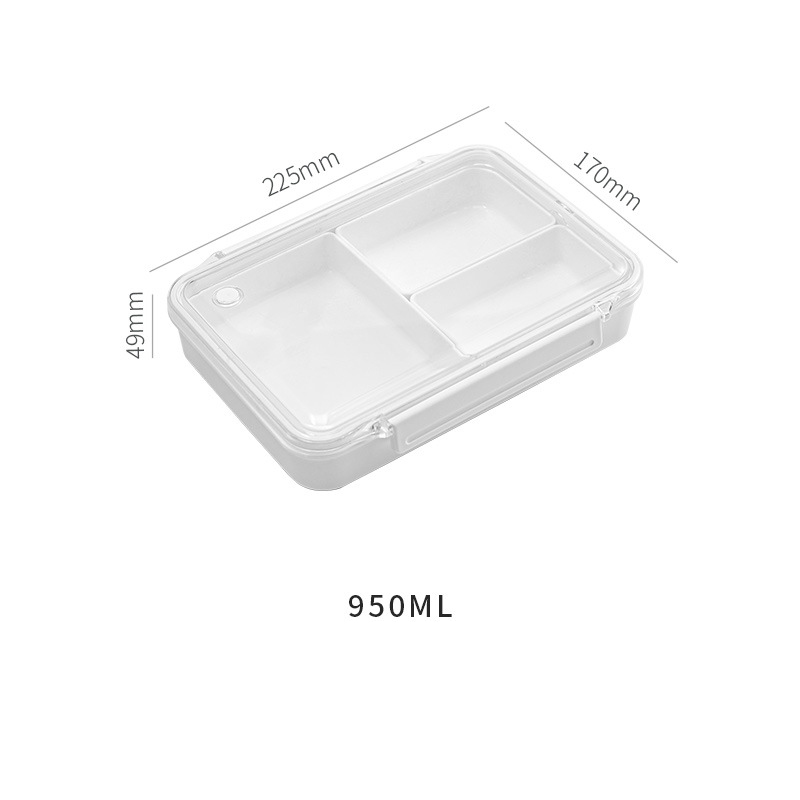 Lefang Salad Food Container Box with Removable Tray, for Lunch, Snacks