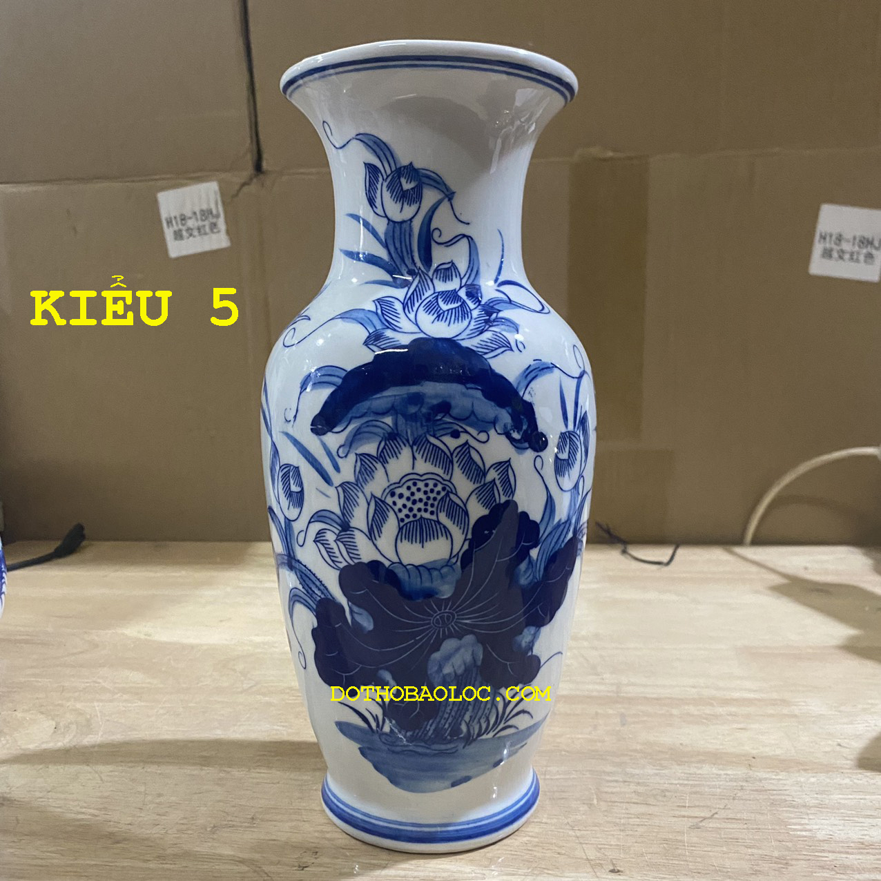Bình bông thờ cúng bằng sứ cao cấp 5 kiểu