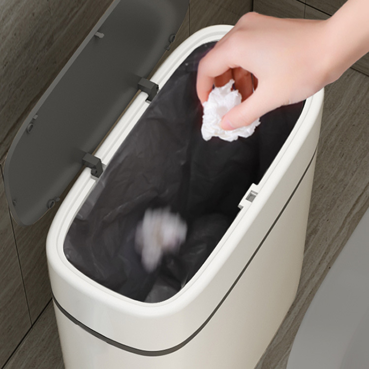 Thùng rác khoảng cách nfa, thùng rác phòng tắm, Thùng rác ép có nắp