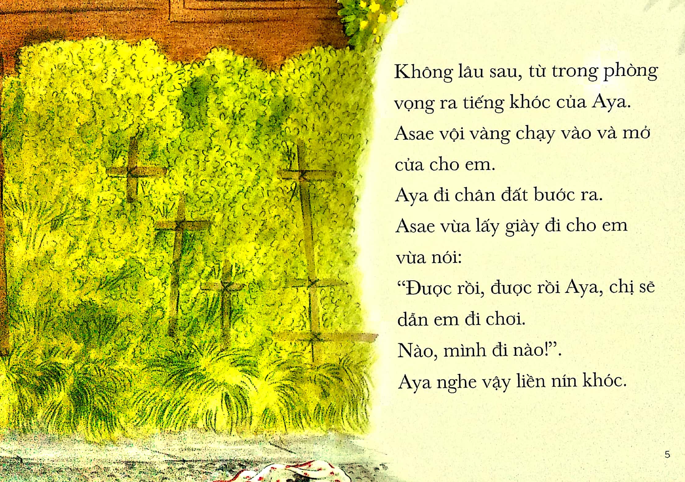 Sách Ehon - Asae và em gái bé nhỏ - Quảng Văn