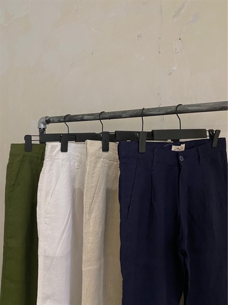 [HIMSTYLE] Quần Dài Nam Linen Cao Cấp Thoáng Mát Chuẩn Form