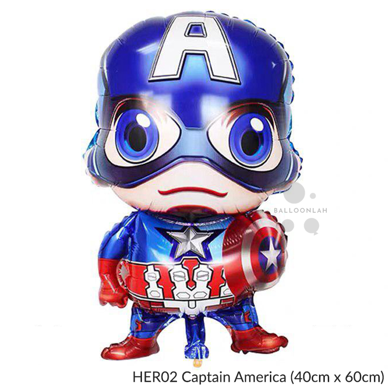 Captain America Avenger Birthday Party Foil Balloon Ready Stock Lazada Singapore