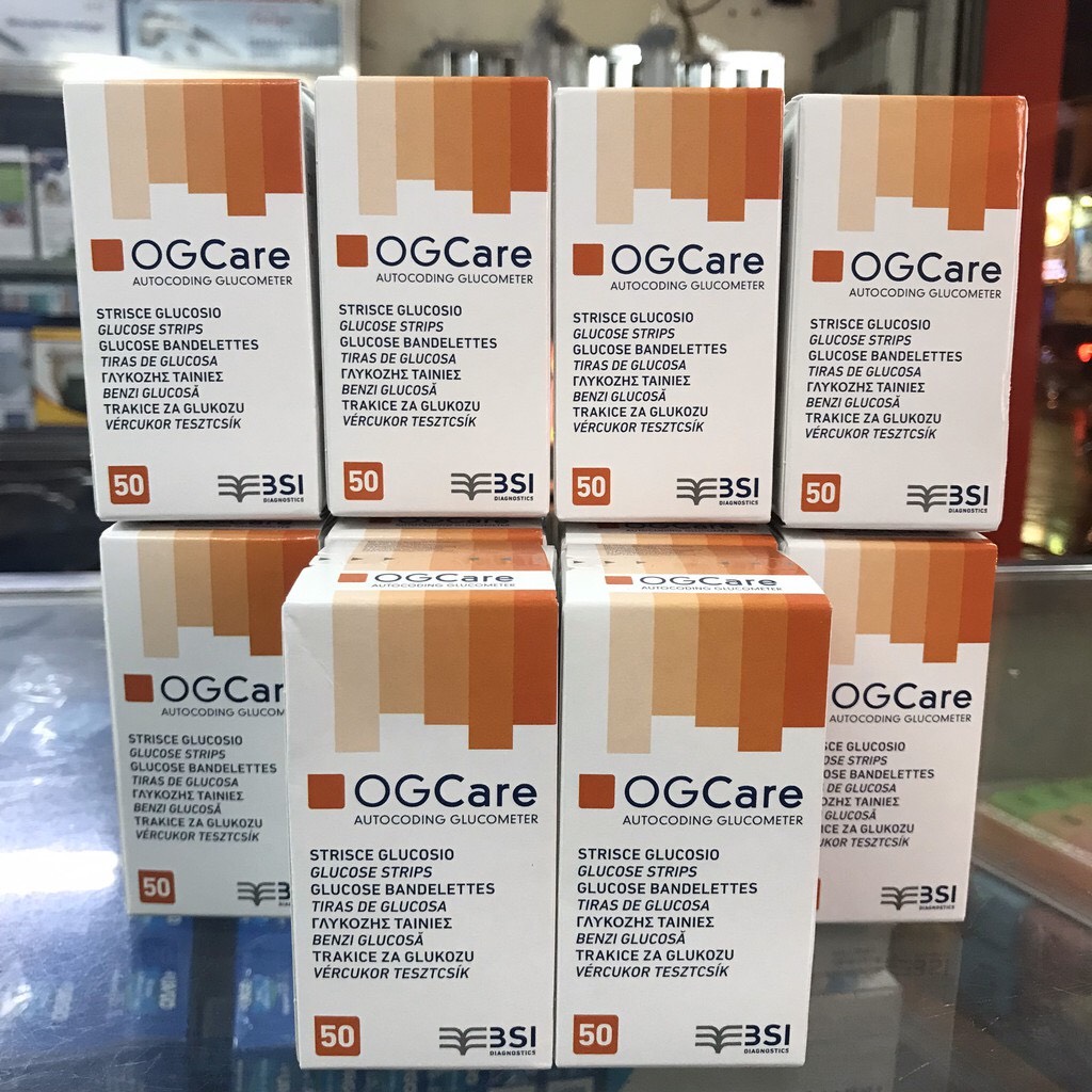 QUE THỬ ĐƯỜNG OG CARE HỘP 25 QUE