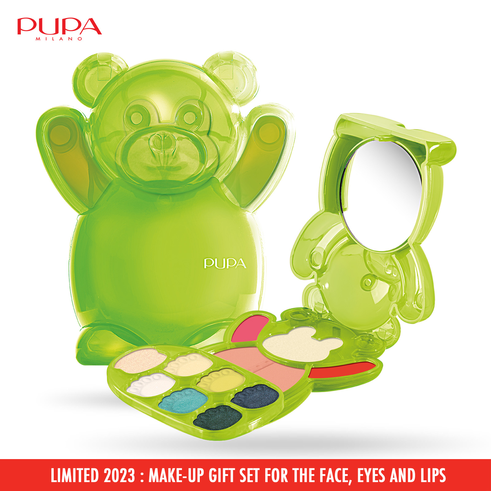 Pupa Milano Happy Bear Make Up Kit, Limited edition 2023: Make-up