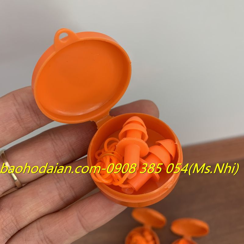 Combo 10 hộp nút bịt tai chống ồn 2 tầng kèm hộp đựng tiện dụng