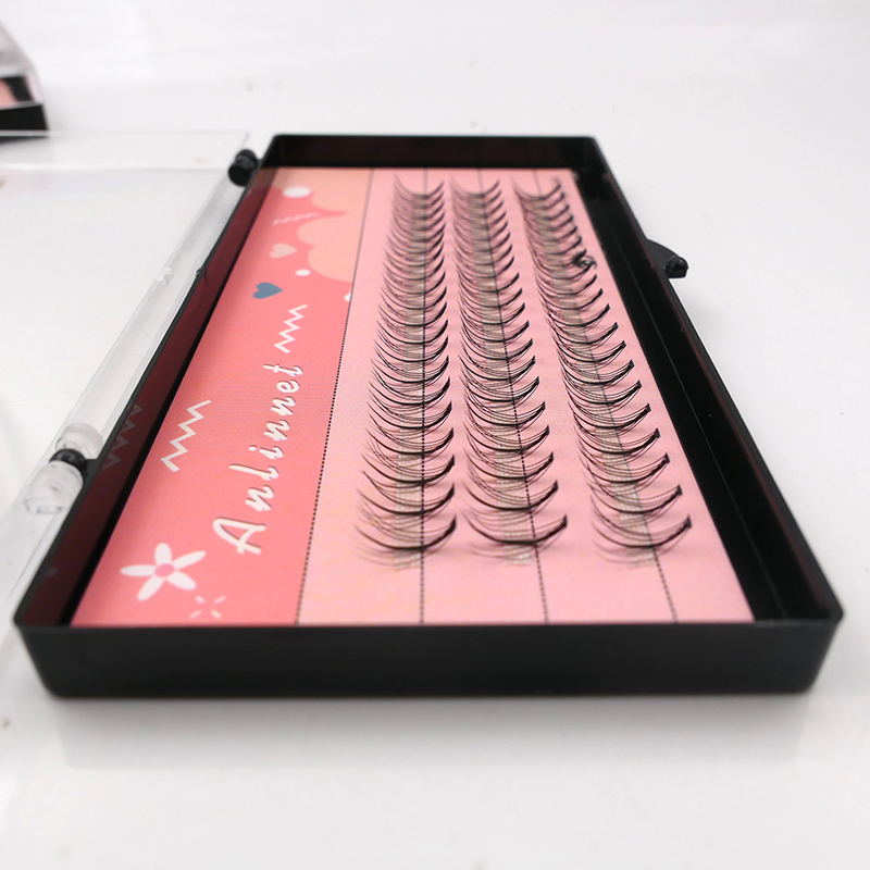 Jiheti High Quality  60 tufts of sandwich eyelashes, grafted eyelashes, artificial effect, eyelash extension, comic eyelashes, false eyelashes tool. 