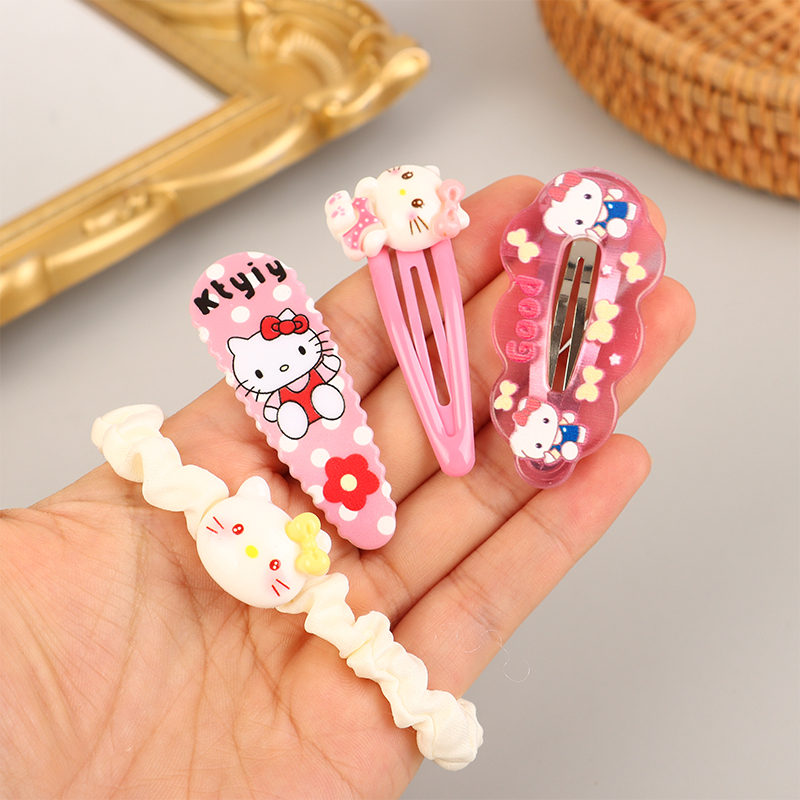 6/12/19/21Pcs%20Cartoon%20Sanrio%20Hair%20DIY%20Accessories%20Suit%20Hair%20Clip%20Hello%20Kitty%20Hairpin%20For%20Girls%20Children%20Clip%20Runrui%20-%20Image%206