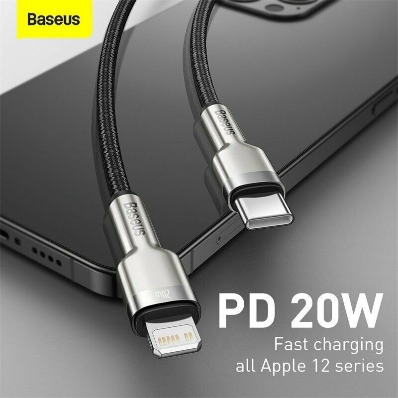 Baseus PD 20W USB Type C Cable for iPhone 13 12 Pro X XS 8 Fast Charging USB C Cable for iPhone Fast Data Transfer Wire Cord