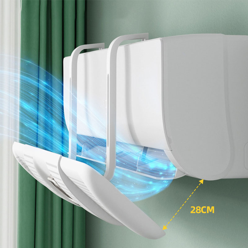 Máy điều hòa tấm rẽ gió baffle phổ Tường Gắn không đục lỗ chống trực tiếp thổi kính chắn gió gió lá chắn tấm rẽ gió