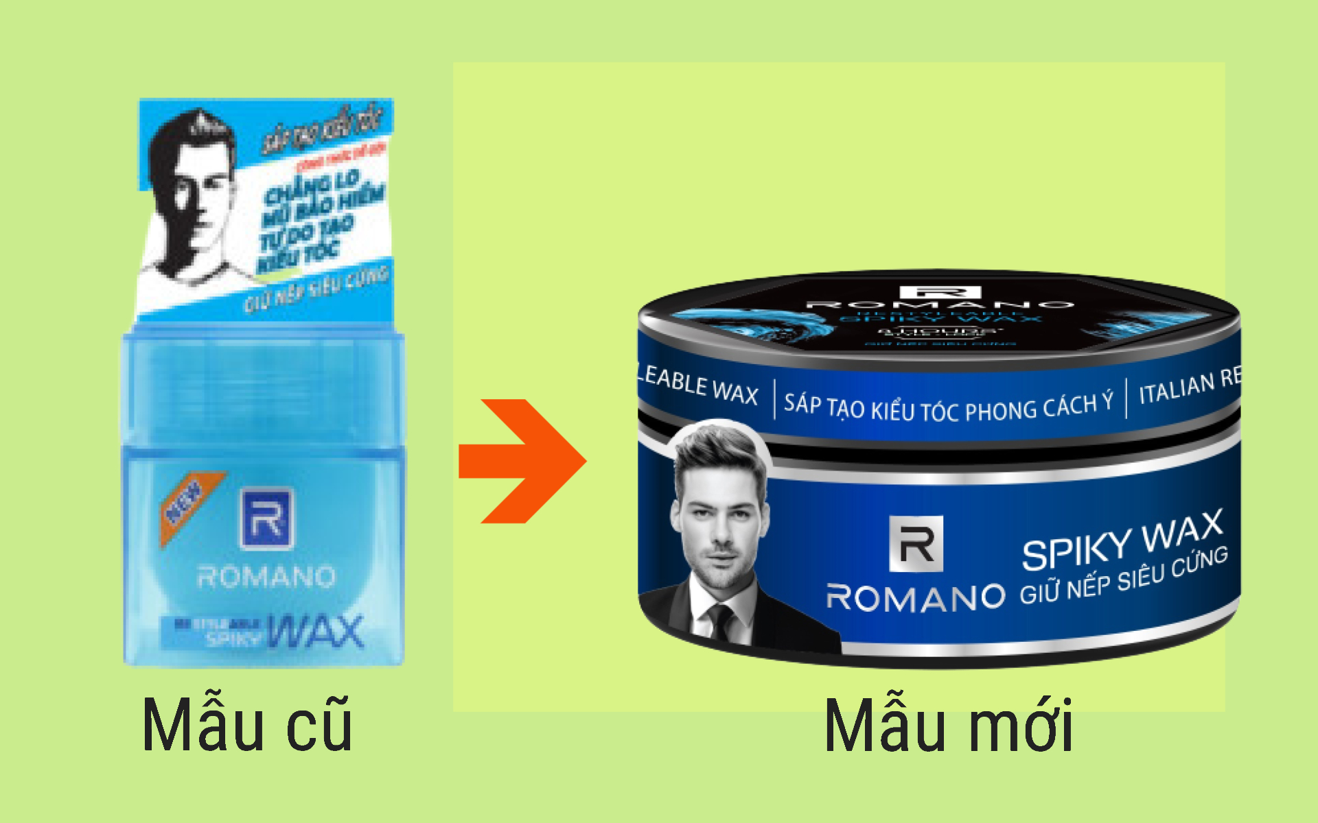 [MẪU MỚI] Sáp tạo kiểu tóc giữ nếp siêu cứng Romano Restyleable Spiky Wax 68g/hộp
