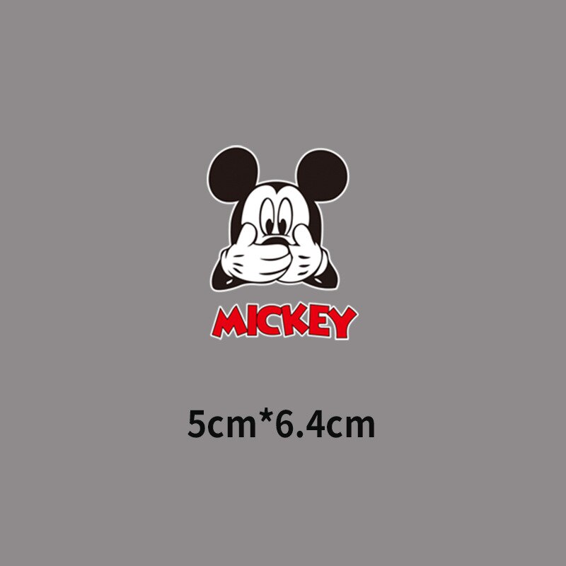 Disney Mickey Minnie Mouse Duck Patches Clothing Heat Transfer Stickers  Iron on T-Shirt Patches for Clothes Kids Kawaii Custom