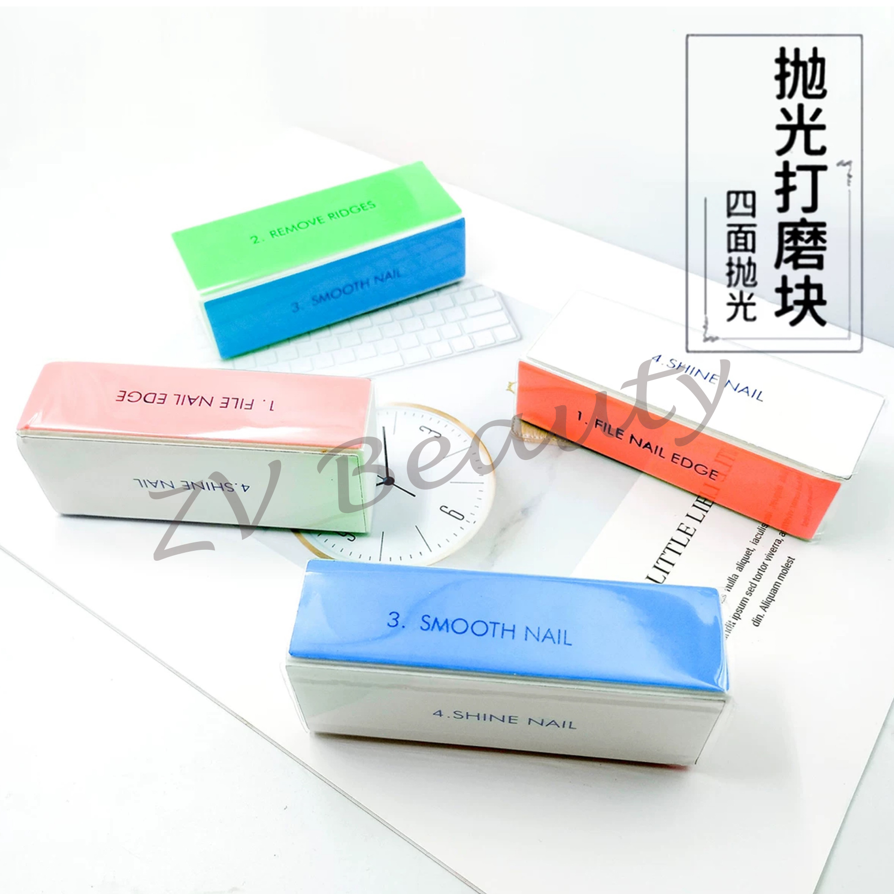 TOOLS FOR BEAUTY High quality 4-sided nail buffer
