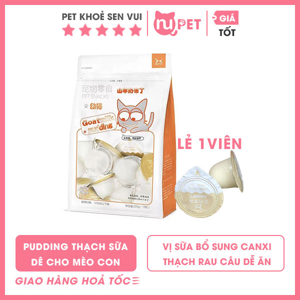 Pudding thạch sữa dê dành cho mèo